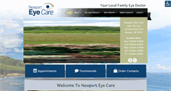 Desktop Screenshot of newporteyecare.net